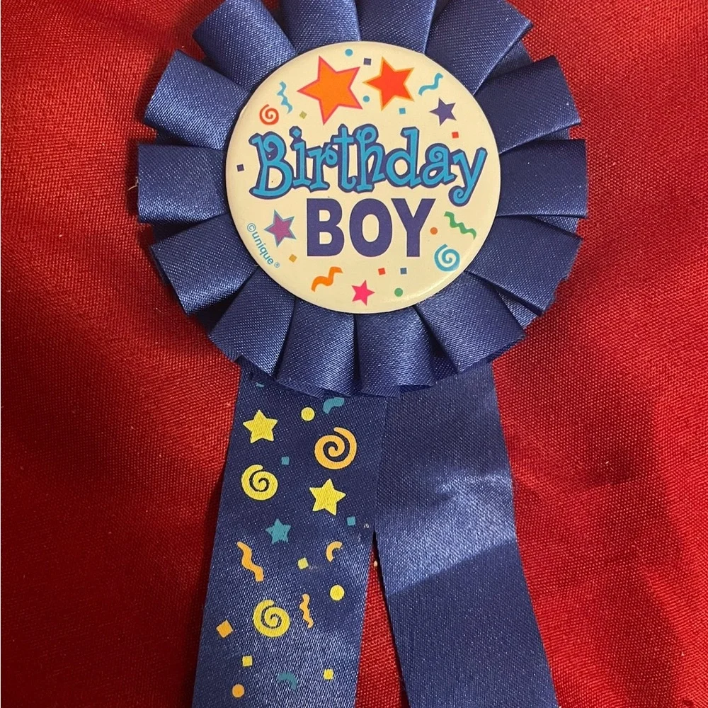 EUC Blue “Birthday Boy” Badge. Only used once!!